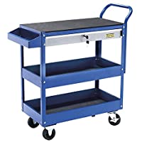 Alyco 192727 192727-Carrito de Taller Ligero con Cajon 737 x 383 x 845 m 26 Kg- Negro- Grande